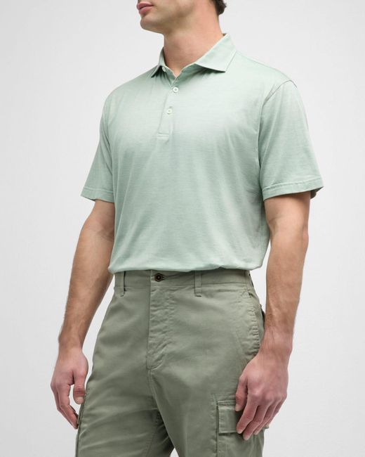 Peter Millar Green Excursionist Flex Polo Shirt for men