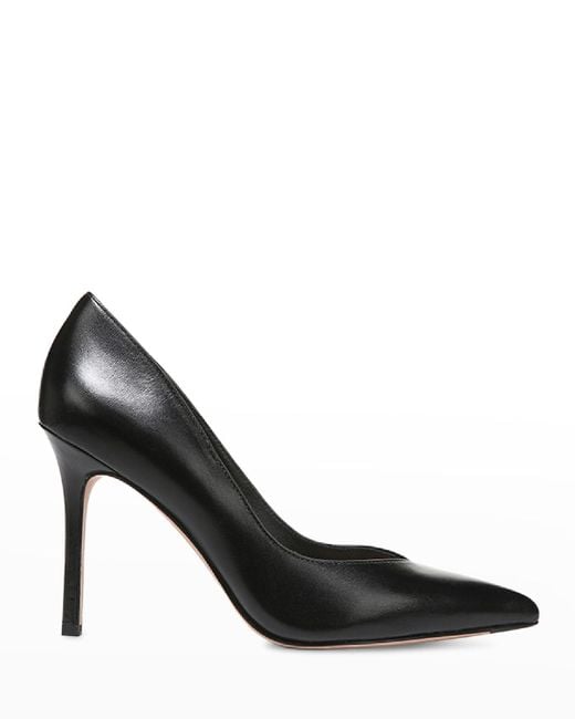 Veronica Beard Lisa Leather Stiletto Pumps in Black | Lyst