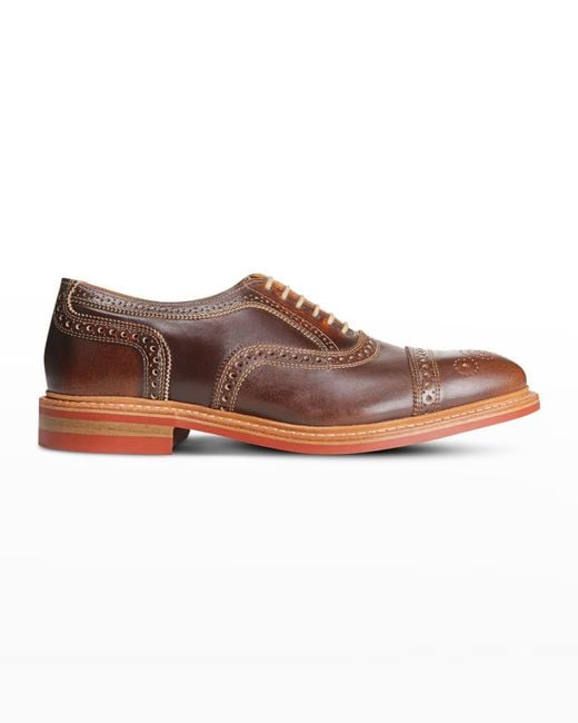 Allen Edmonds Strandmok Leather Oxford Shoes in Brown for Men | Lyst