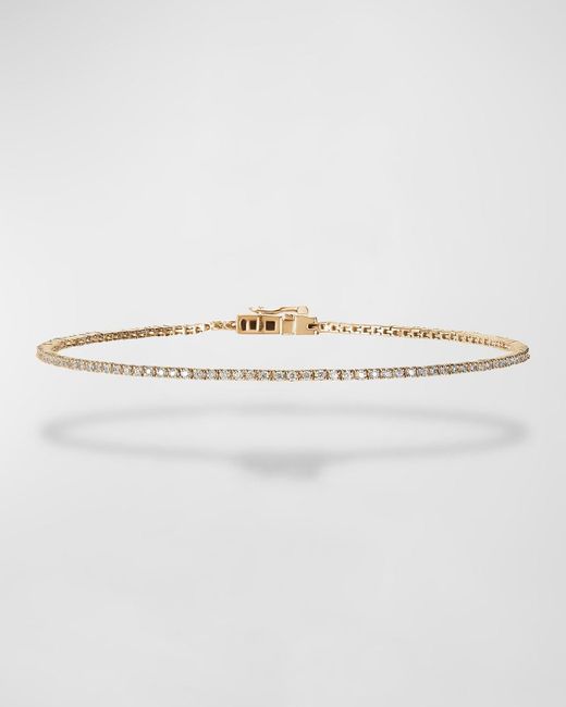 Lana Jewelry Yellow Skinny Diamond Tennis Bracelet, 6"l