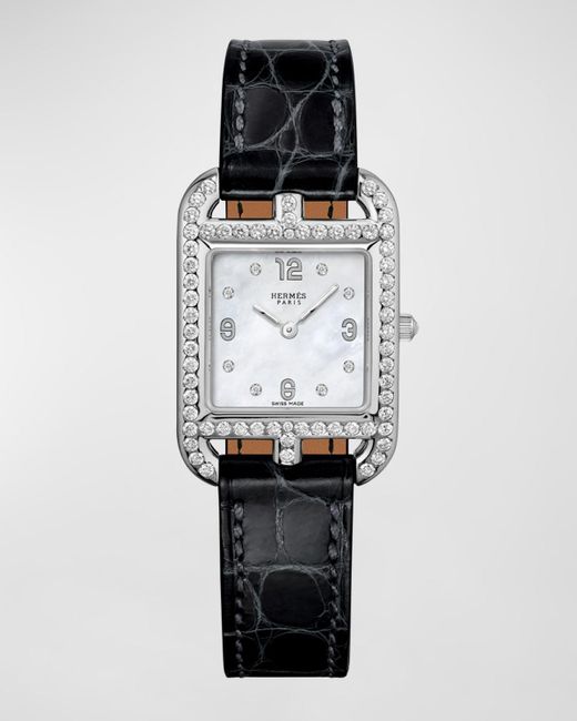 Hermès White Cape Cod Watch, 31 Mm
