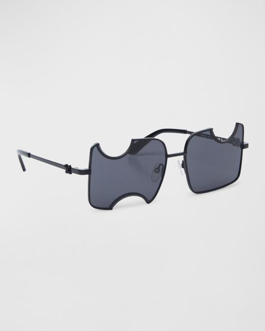 Off-White c/o Virgil Abloh Blue Salvador Meteorite Sunglasses for men