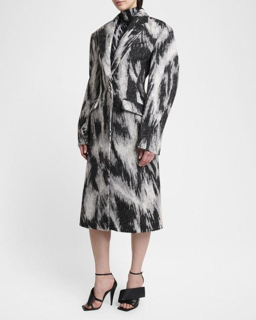 Givenchy Multicolor Animal Cocoon Coat