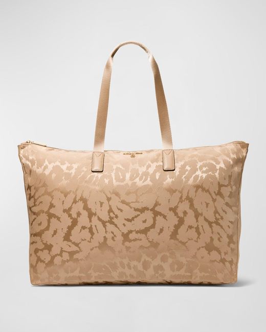MICHAEL Michael Kors Jet Set Large Travel Packable Tote Bag in Natural
