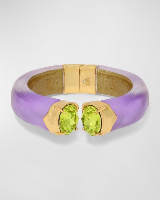 Alexis Multicolor Bonbon Crystal Lucite Hinge Bracelet