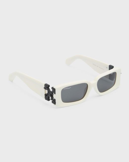 Off-White Men's Virgil Rectangle Acetate Sunglasses