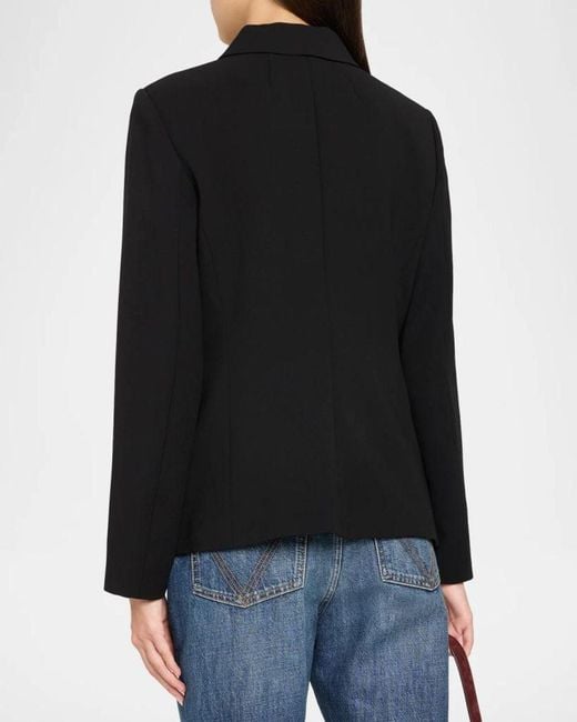 Theory Black Cutaway Single-Breasted Jacket