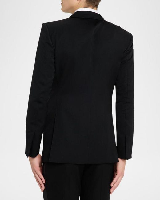 Tom Ford Black Apos;S Wool Grain De Poudre Evening Jacket for men