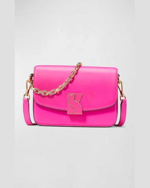 Kate Spade Pink Dakota Flap Leather Crossbody Bag