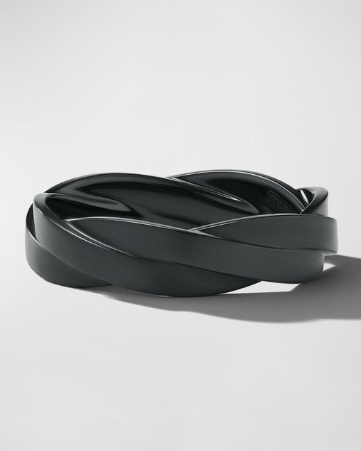 David Yurman Dy Helios Band Ring In Black Titanium, 6mm for men