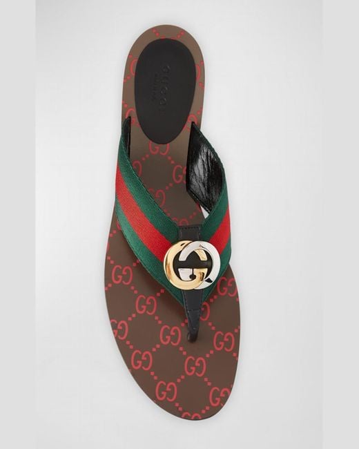 Gucci thong web sandal best sale