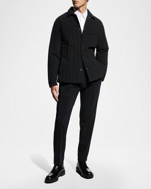 Theory Blue Apos;S Curtis Precision Ponte Drawstring Pants for men