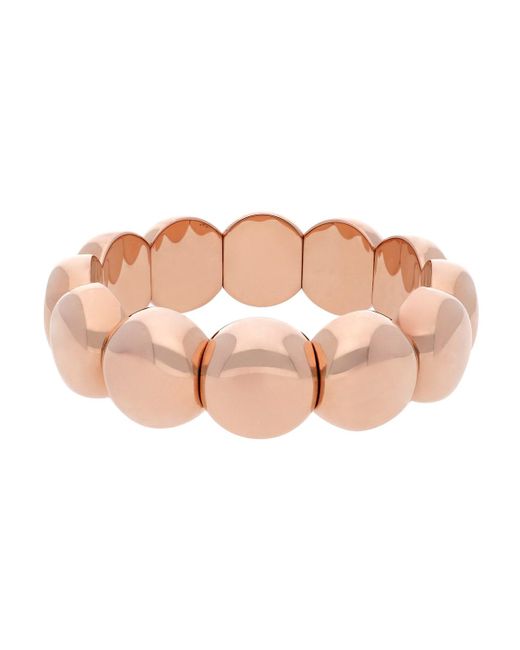 ’ROBERTO DEMEGLIO Pink Aura 18k Gold Overlay Stretch Bracelet