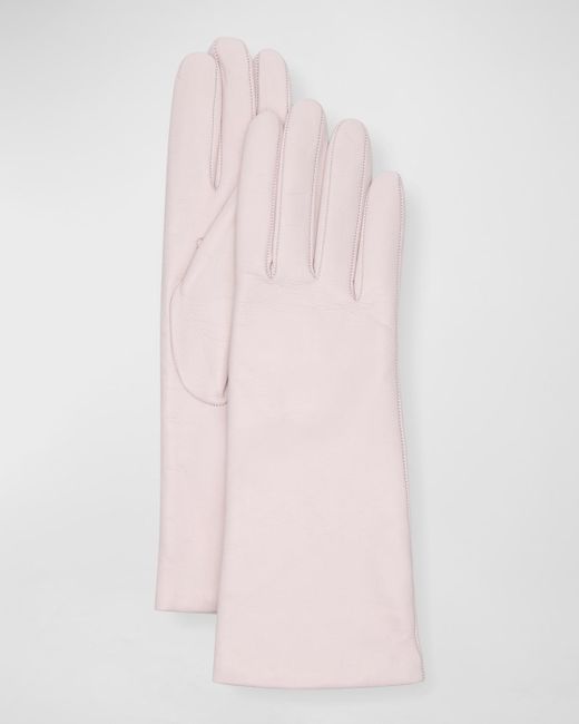Portolano Pink Napa Leather Gloves
