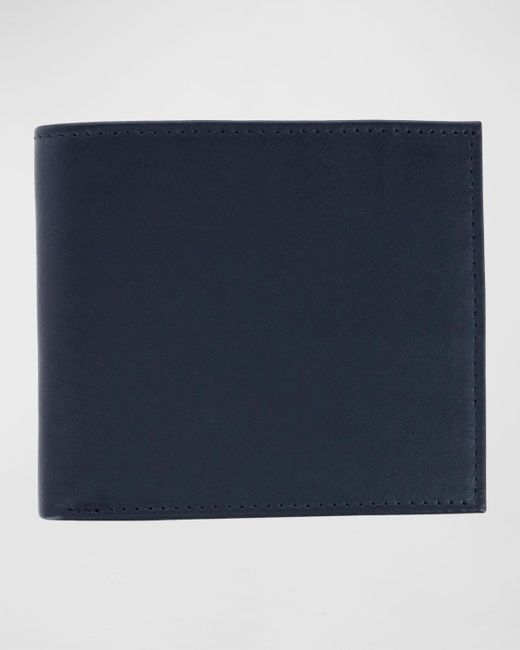 Trafalgar Blue Sergio Leather Bifold Wallet for men