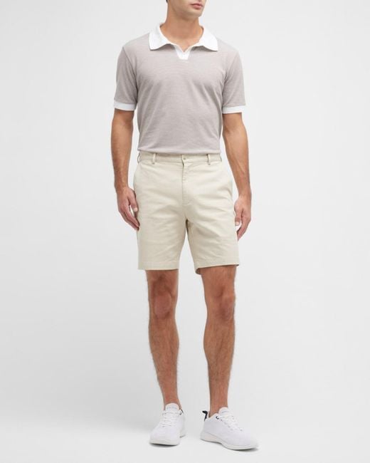 Peter Millar Natural Apos;S Pilot Flat Front Shorts for men