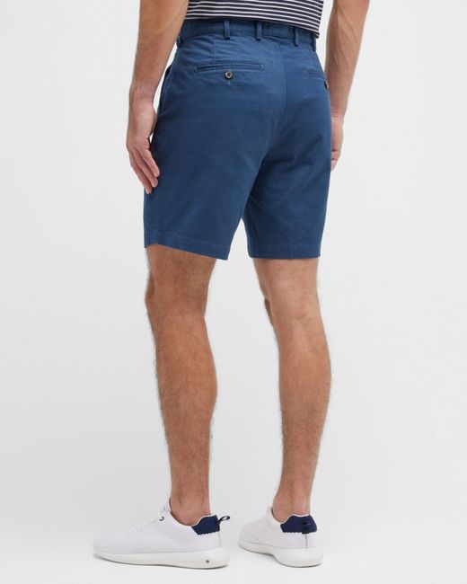 Peter Millar Blue Apos;S Pilot Flat Front Shorts for men