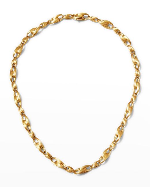 Marco Bicego Metallic Lucia 18k Gold Interlock Chain Necklace, 17"l