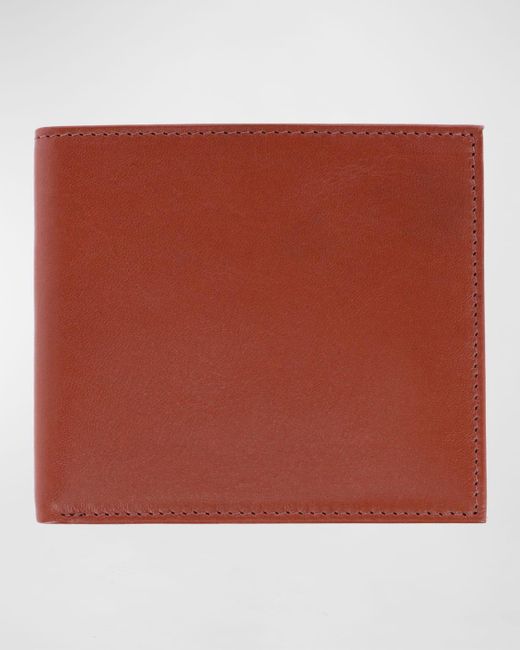Trafalgar Red Sergio Leather Bifold Wallet for men