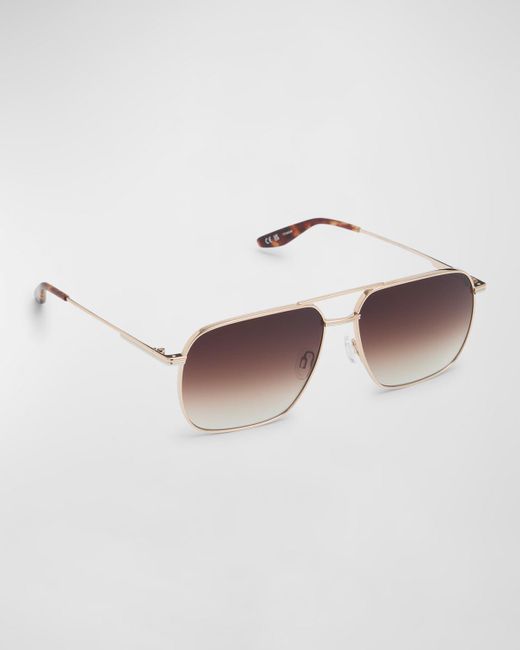 Barton Perreira Multicolor Royale Titanium Aviator Sunglasses for men