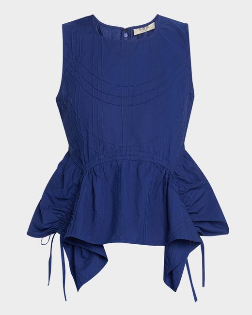 Sea Blue Camden Cotton Poplin Tank Top