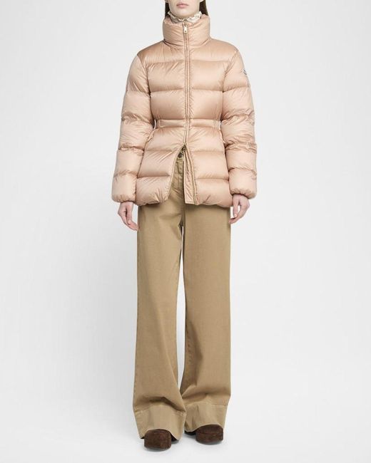 Moncler Natural Brossette Down Puffer Jacket