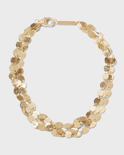 Lana Jewelry Metallic Nude Multi-strand Chain Bracelet In 14k Gold