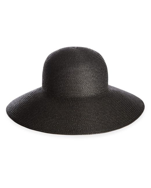 Eric Javits Black Hampton Squishee Packable Sun Hat