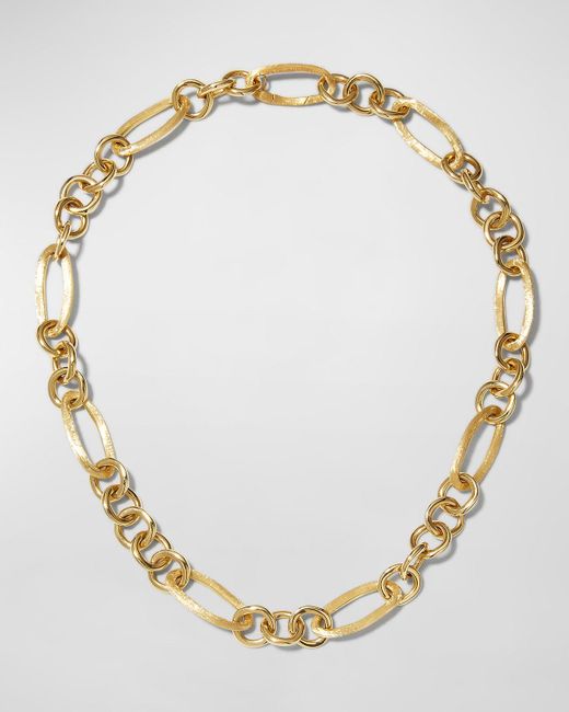Marco Bicego Metallic Jaipur Link 18k Yellow Gold Mixed Link Necklace