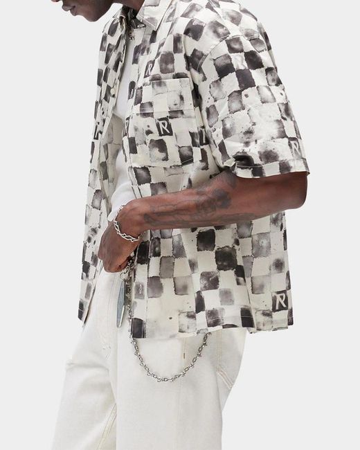 Represent White Pool Side Cotton Shirt for men