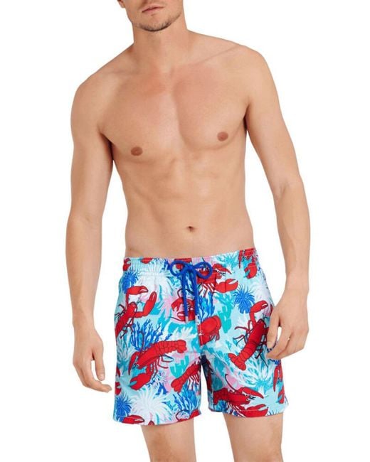 mens lobster swim trunks