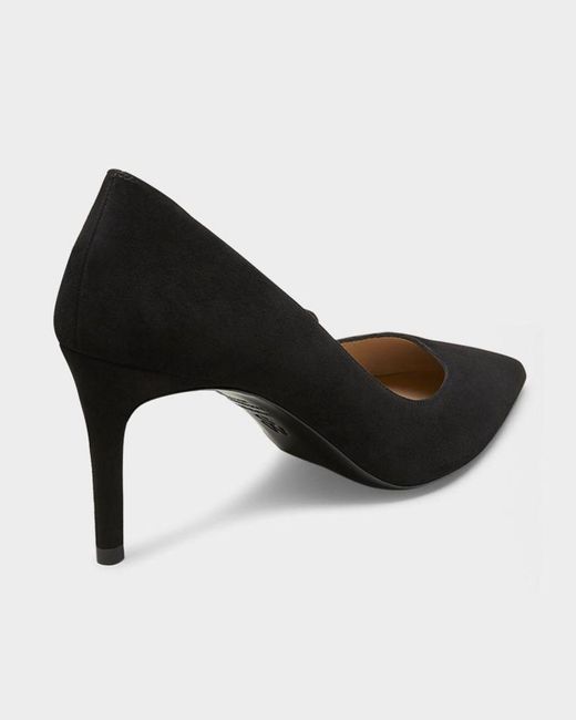 Stuart Weitzman Black Stuart Suede Stiletto Pumps