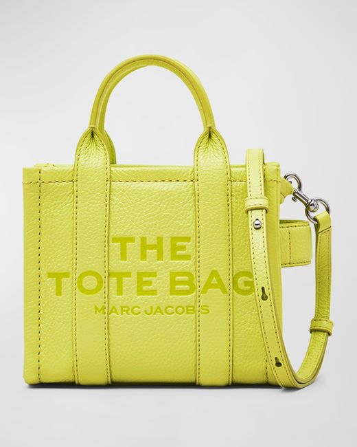 Marc Jacobs Yellow The Leather Crossbody Tote Bag