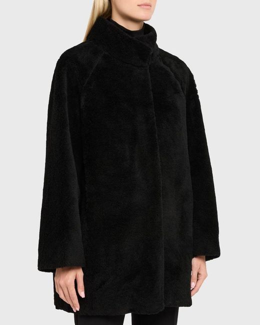 AEXAE Black Plush Cashmere Jacket