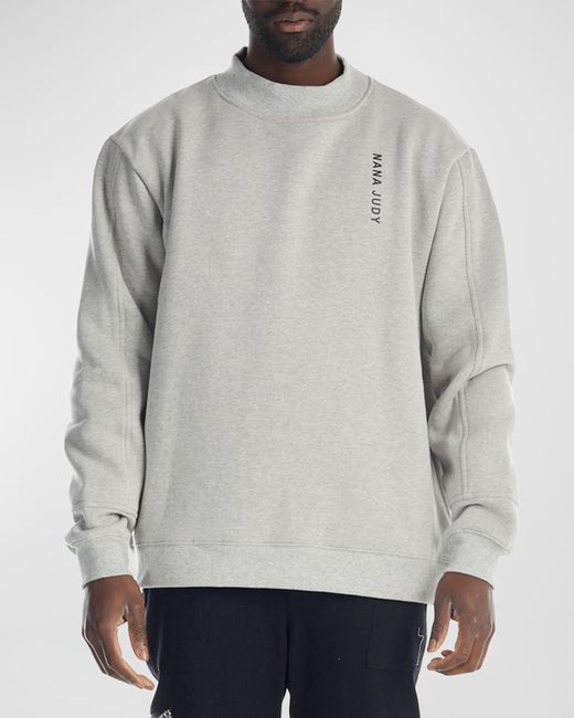 NANA JUDY Gray Saint Premium Fleece Sweatshirt for men