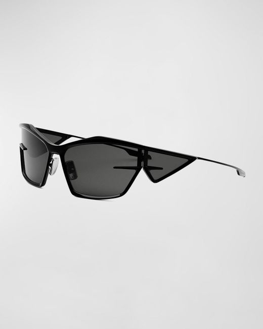 Givenchy Black Givcut 4G Metal Geometric Sunglasses for men