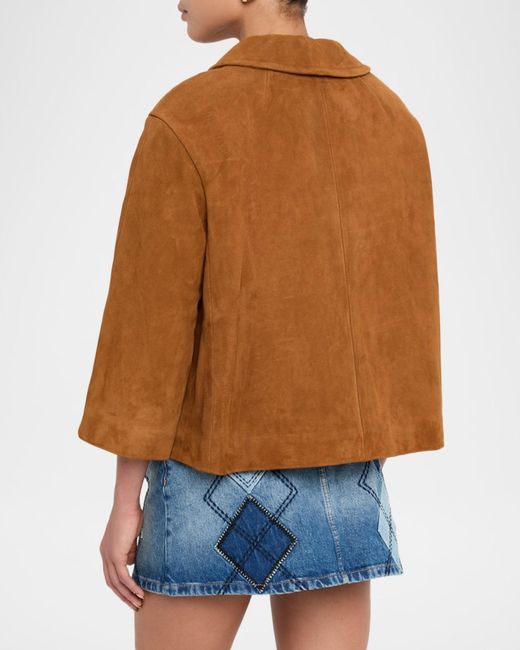 Marc Jacobs Brown Suede Doll Jacket