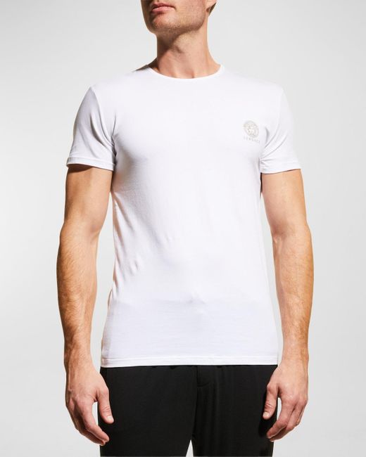 Versace White 2-Pack Medusa Head Logo T-Shirt for men