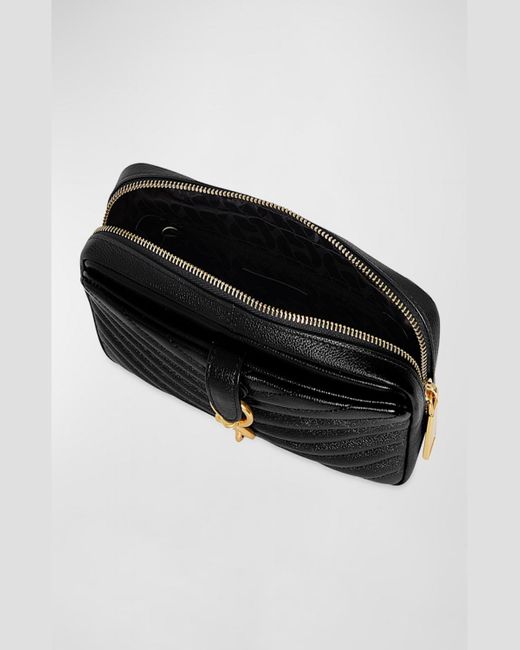 Rebecca Minkoff Black Edie Quilted Chain Belt Bag