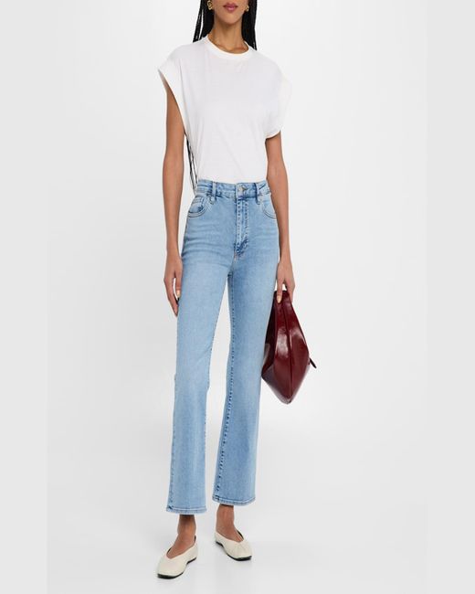 FRAME Blue The Reboot Crop Jeans