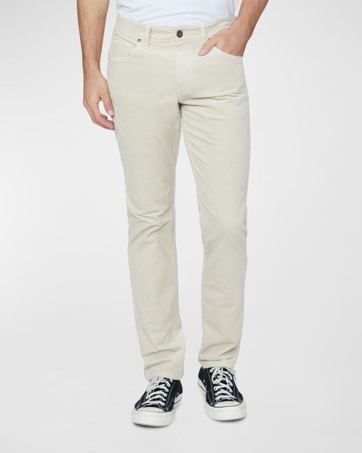 PAIGE Multicolor Lennox Slim Micro-corduroy Pants for men