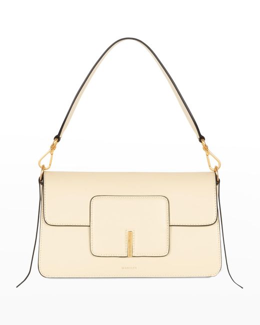 Wandler Georgia Flap Leather Shoulder Bag in Natural | Lyst