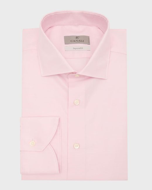 Canali Pink Impeccabile Cotton Dress Shirt for men