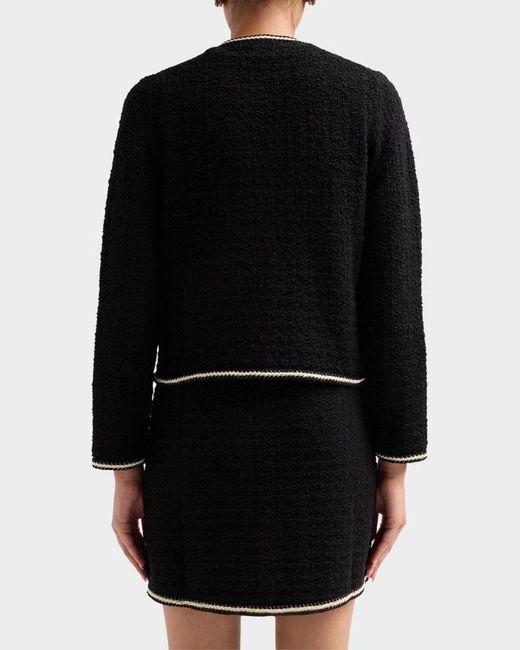 Jonathan Simkhai Black Anouk Cotton Button-Front Jacket