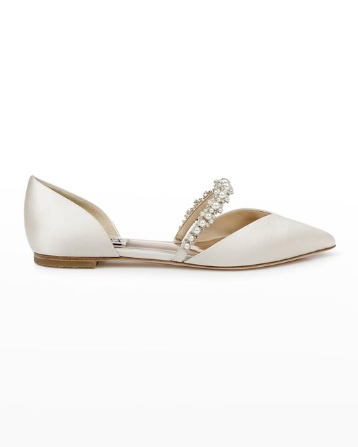 badgley mischka carrie crystal pilgrim satin pumps