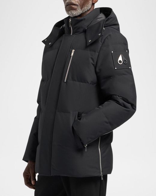 Moose Knuckles Black Apos;S Cloud 3Q Quilted Down Jacket for men