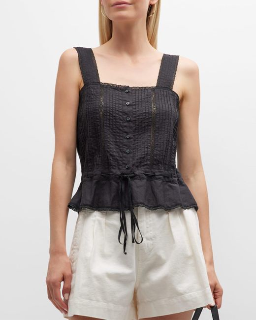 The Great Black The Victorian Pleated Cami Top
