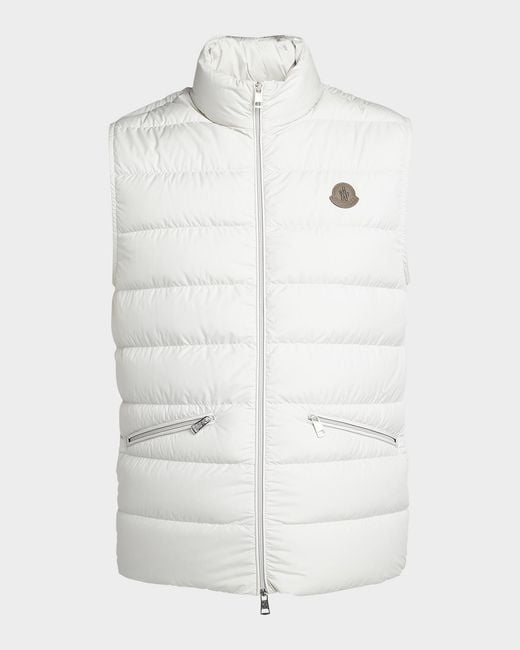 Moncler White Apos;S Treompan Down Puffer Vest for men