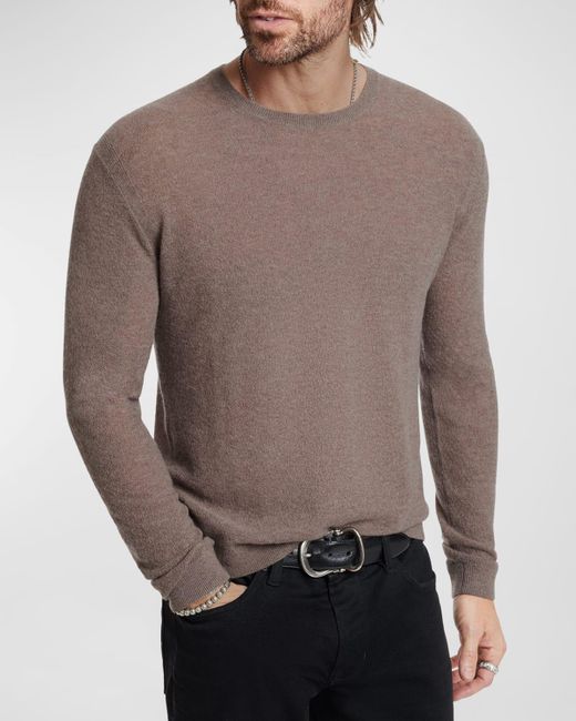 John Varvatos Gray Alessio Cotton-Cashmere Sweater for men