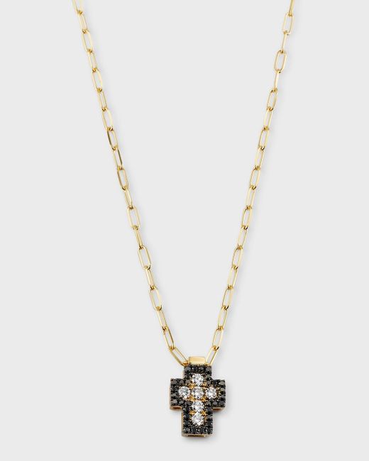 Frederic Sage White 18K Firenze Ii Cross All Diamond Pendant Necklace